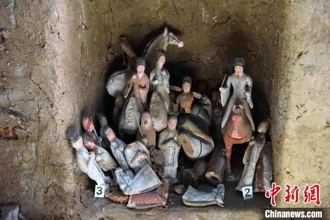 图为甘肃武威市天祝县境内唐代吐谷浑王族墓葬。(资料图)甘肃省文物考古研究所供图