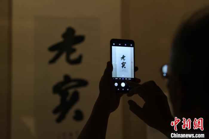 上海博物馆“无尽意——赵朴初书法艺术展”开幕。　张亨伟 摄