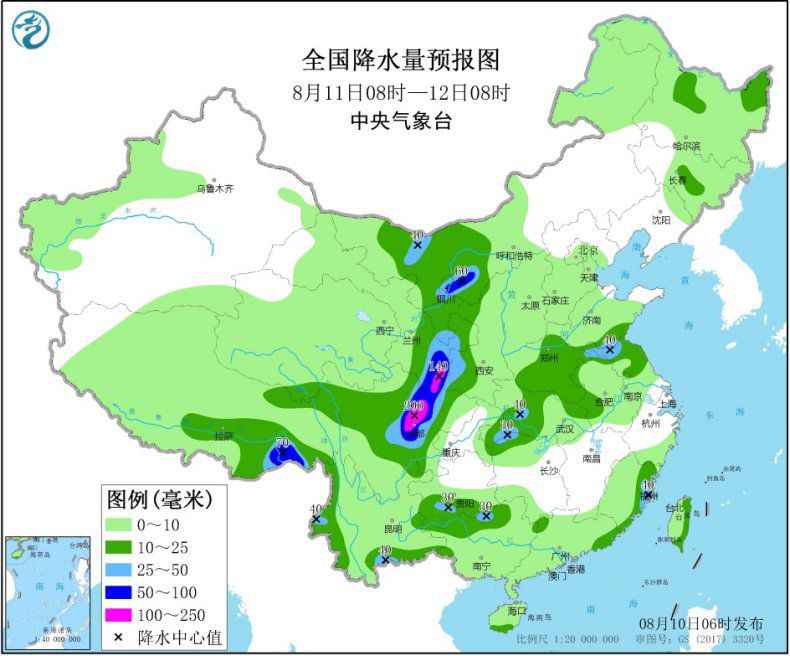 西北地区东部华北等地有强降雨 江南华南等地有高温天气