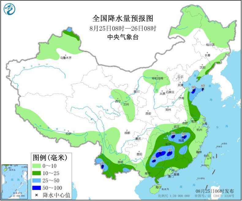 台风“巴威”影响我国东部 东北地区等地将有较强降水