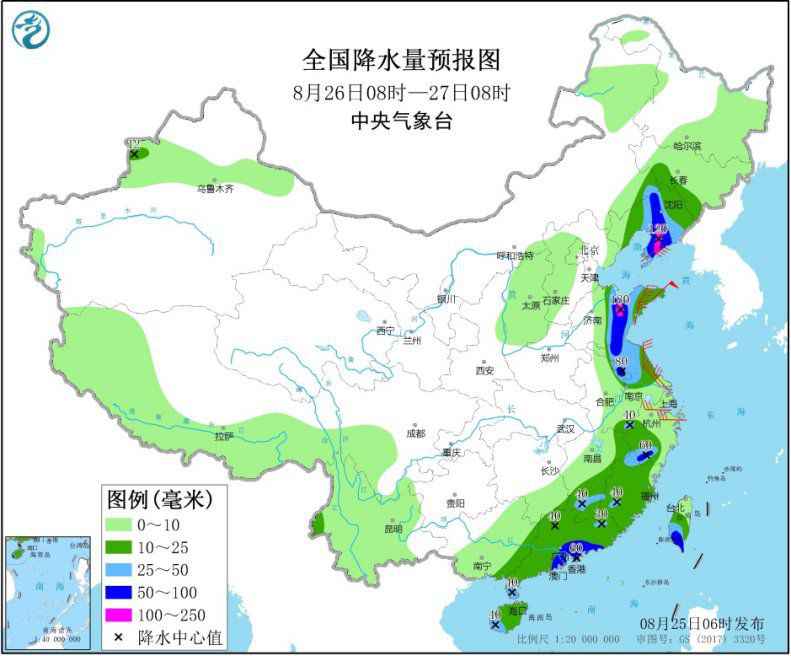 台风“巴威”影响我国东部 东北地区等地将有较强降水