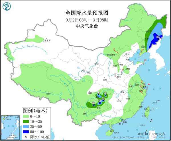 明夜起东北地区再迎强风雨 北方大部秋意渐浓