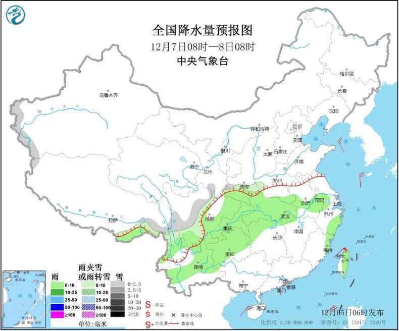 西南地区和长江中下游多阴雨 华北中南部等地有霾