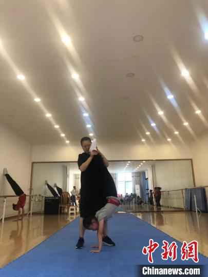 练功中的顾宸溪。　李梦雅 摄