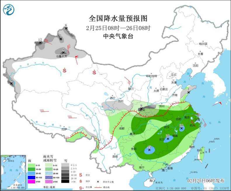 强冷空气将影响大部分地区 中东部将迎大范围雨雪降温