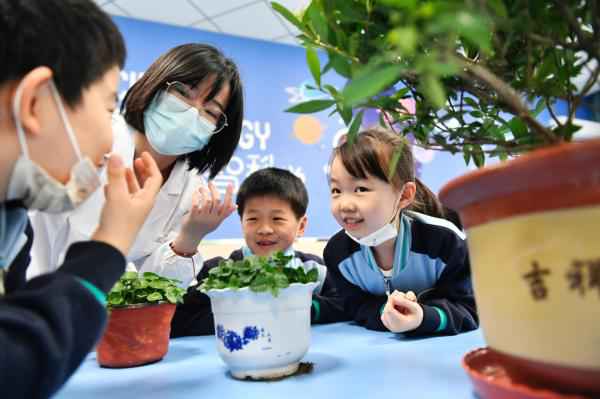 中医药文化走进鞍小 师生一同拥抱春天放飞梦想