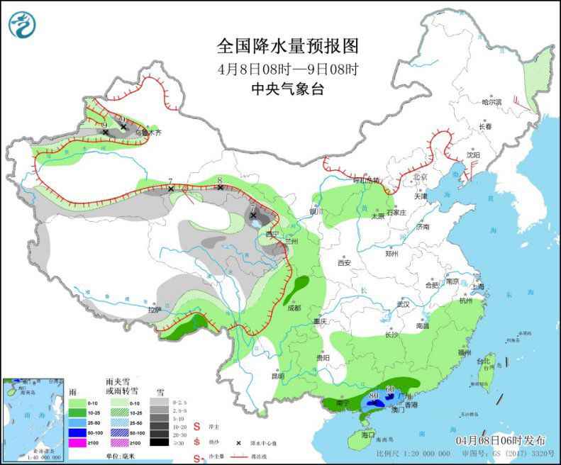 新一轮降水过程将影响南方大部地区 广东等地有较强降水