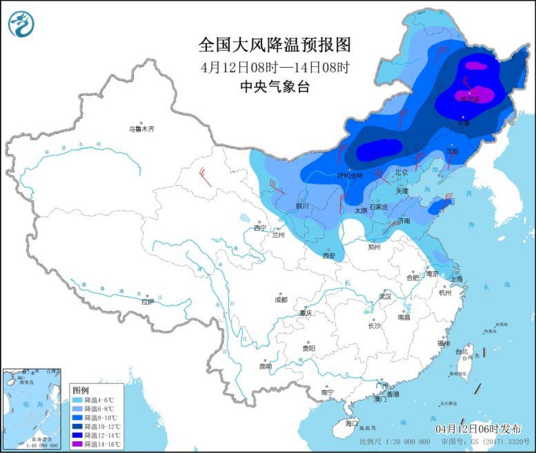  南方地区有明显降雨过程 北方地区有雨雪大风降温天气