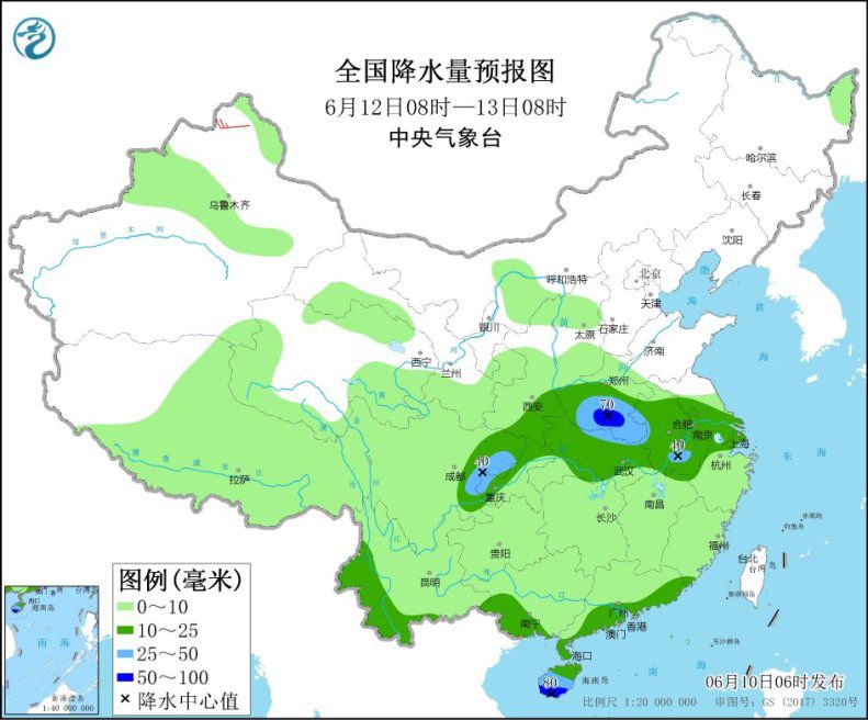 南方大范围降雨再度开启 东北地区等地仍有较强降雨