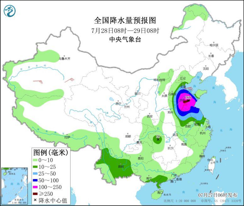 台风“烟花”继续影响华东 浙沪苏皖鲁等地将有强降雨