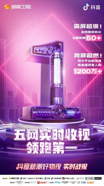 收视第一全民“赶潮”！湖南卫视抖音新潮好物夜打开美好生活新图鉴