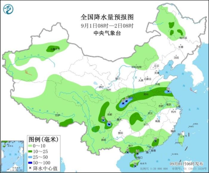 新一轮降雨明夜再来袭 南方闷热持续北方早晚“秋凉”明显