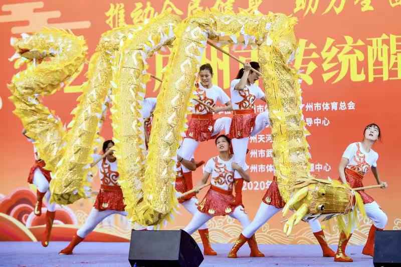 广州市传统醒狮邀请赛举行，为亚运会亚残运会十周年献礼